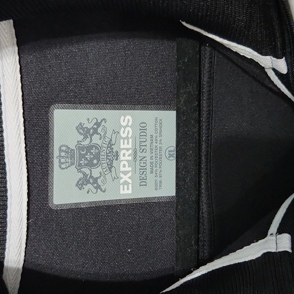 Men's express black track jacket - Picture 2 of 5